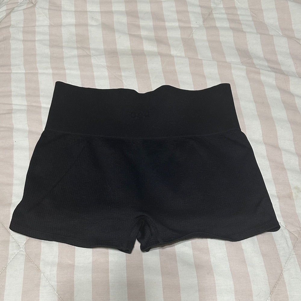 Women's Black High Waist Athletic Shorts